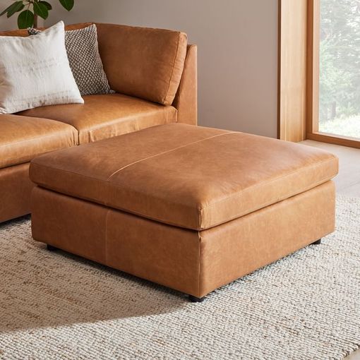 Best on sale leather ottoman