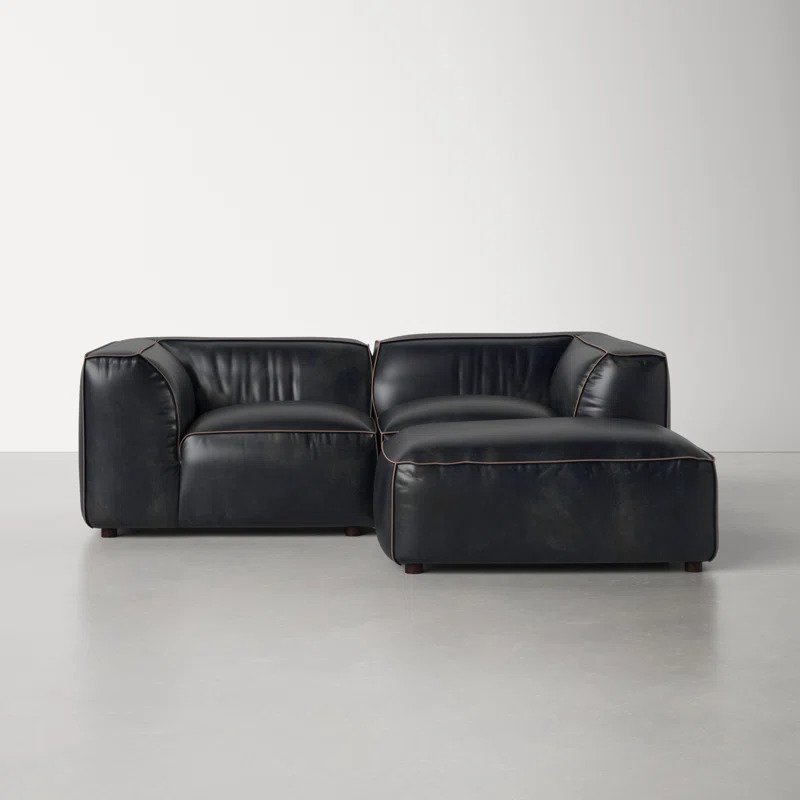 Allmodern leather sectional