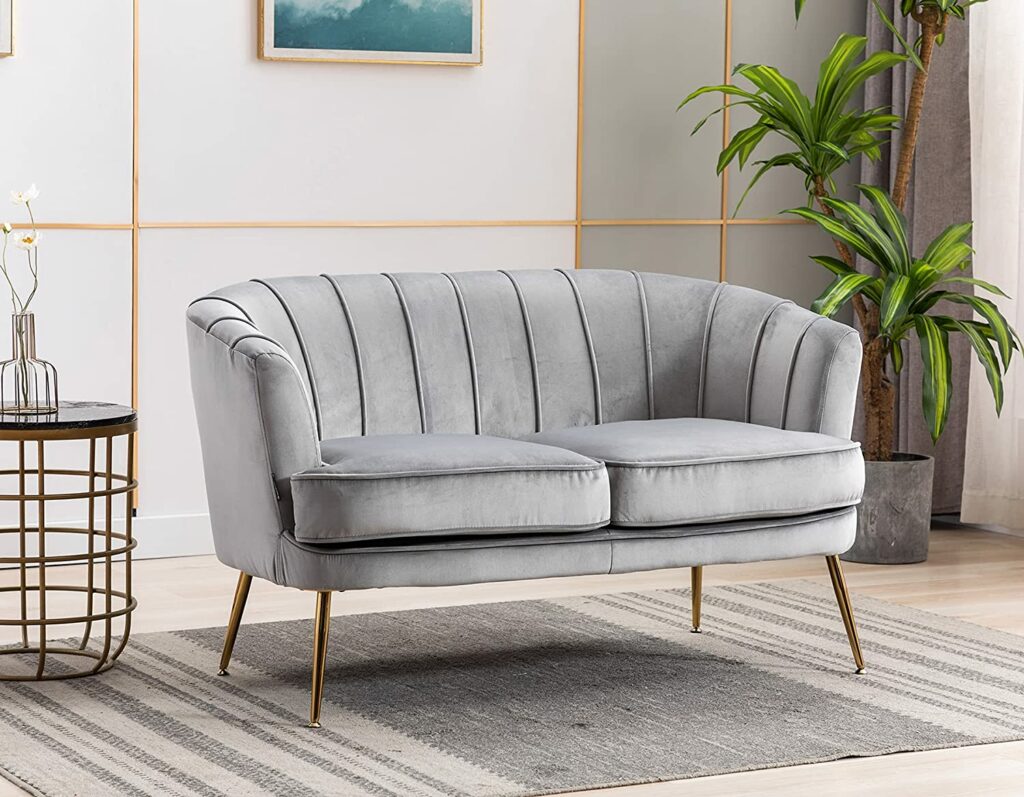 amazon curved loveseat