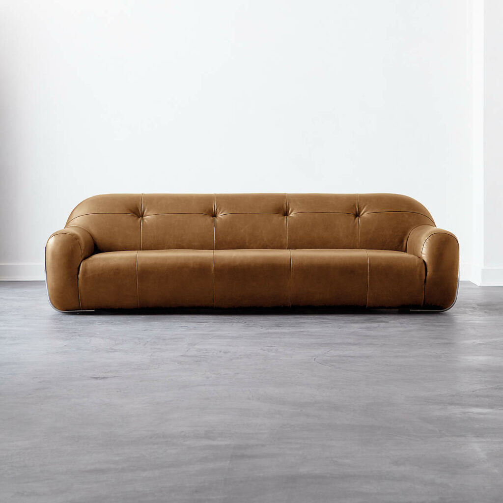 Cb2 curved sofa