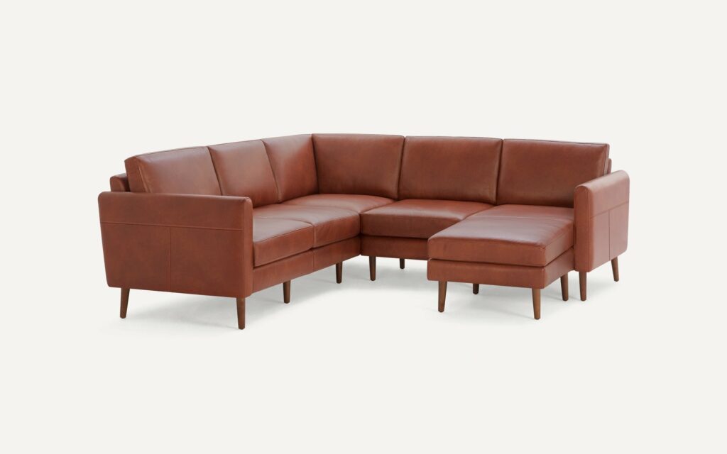 burrow leather sectional