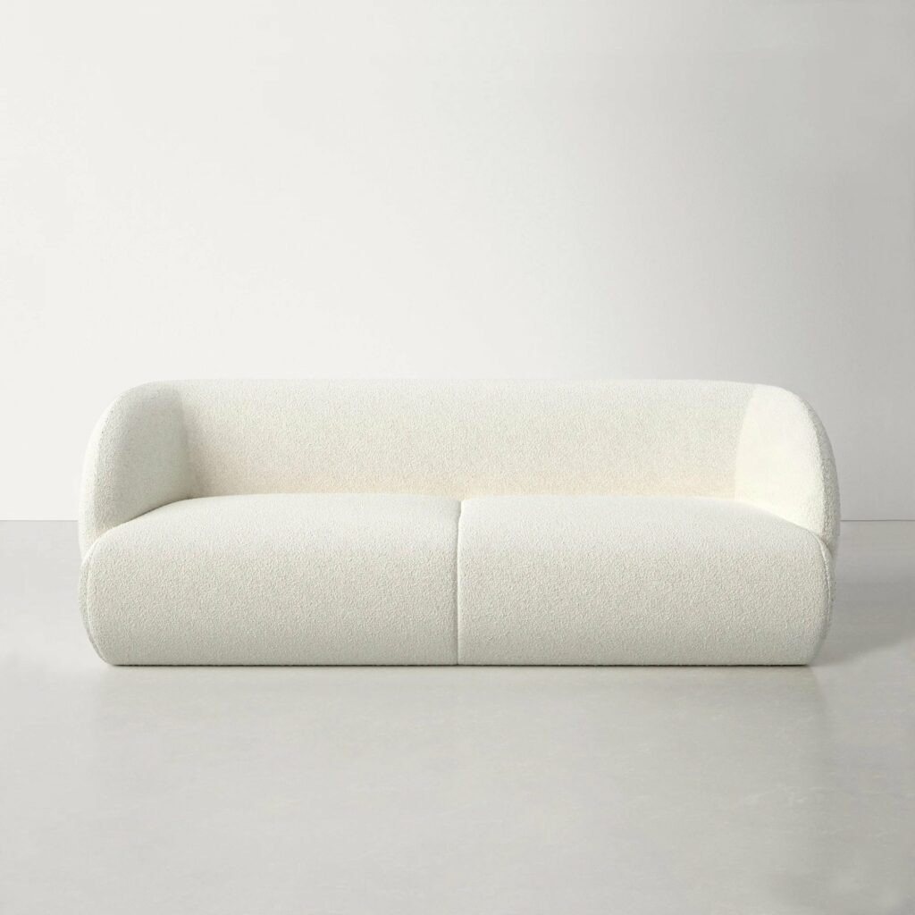 allmdern sofa curved