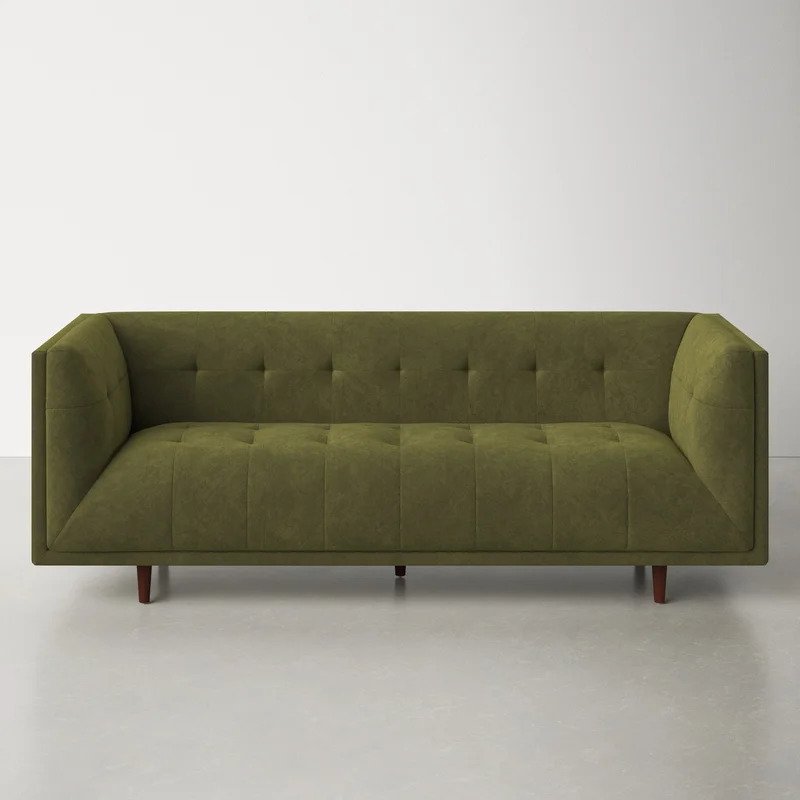 allmodern velvet couch