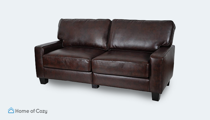 Dekalb Leather 2-Piece Chaise Sectional (102)